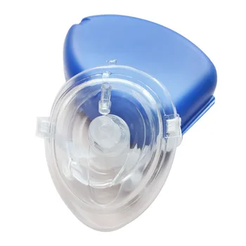 1buc Mare Forma de Inima Cutie CPR Resuscitator Masca de Prim Ajutor de Salvare respirație gură la Gură cu Un Fel de Supapă de Buzunar de Urgență