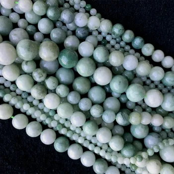 Natural Autentic Verde Jad Jadeit Rotund Vrac Piatra Margele de 4-12mm se Potrivesc Bijuterii DIY Coliere sau Bratari 15