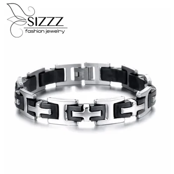 SIZZZ 21cm Mult 12mm Larga de bijuterii din oțel inoxidabil lot mixt de personalitate sălbatic Bratara&Brățări pentru bărbați