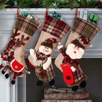 An Nou Fericit Crăciun Ciorap Ciorap Bomboane Sac De Cadouri De Crăciun Ornament Copac Agățat