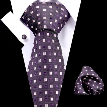 New Classic Matase Bărbați Legături de Gât 7.5 cm relatiile cu Dungi pentru Barbati Formale de Afaceri de Nunta de Lux Cravate Cadouri Pentru Barbati Cravate