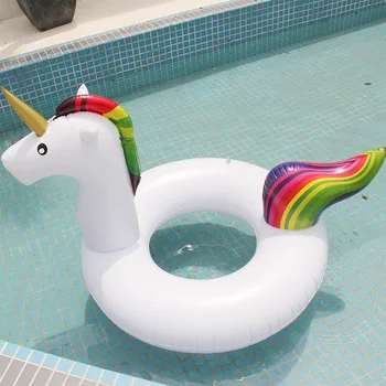 Gigantul unicorn acvatice jucăriile Gonflabile unicorn piscinei de înot inel petrecere la piscină Gonflabilă float colac de Înot Cerc