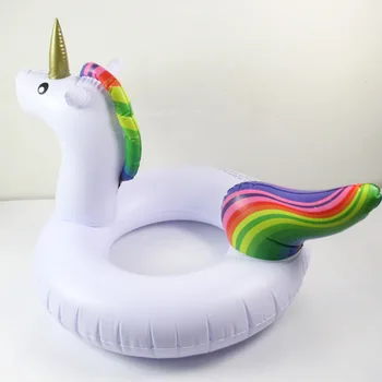 Gigantul unicorn acvatice jucăriile Gonflabile unicorn piscinei de înot inel petrecere la piscină Gonflabilă float colac de Înot Cerc