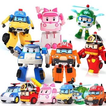 Coreea de sud jucărie robot de poliție transformarea robot de poliție amber Roy model de masina cel mai bun cadou pentru copii animate jucarii