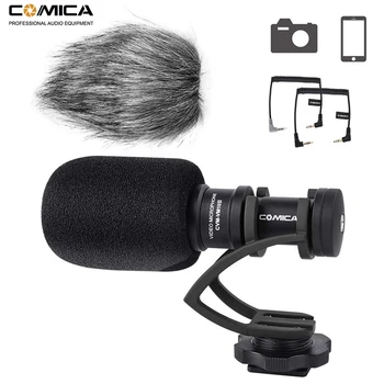 Comica MCV-VM10II Video Mini Microfon Direcțional Interviu Înregistrare Microfon pentru Canon Nikon DSLR Camera pentru Smartphone-uri iPhone