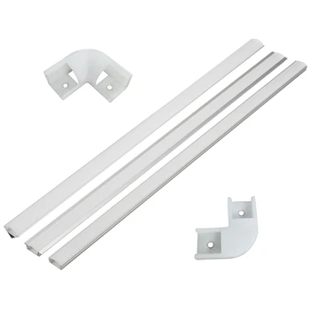 100cm U V YW Aluminiu Canal Titularul Colț Conector pentru Benzi cu LED-uri de Lumină Bar În Cabinetul Lampa de Noapte Bucătărie 1.8 cm Lățime