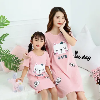 Moda de vara pentru Copii Cămașă de noapte Fete Unicorn Cămăși de noapte pentru Copii Pijamale de Bumbac Fete Printesa Rochie de Noapte Fata Sleepwear