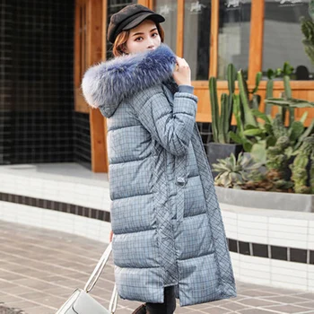 Haine de bumbac pentru Femei Îmbrăcăminte de Iarnă 2020 Nou Bumbac căptușit coreean Liber Mid-lungime Peste genunchi Bumbac Captusit Haina L464