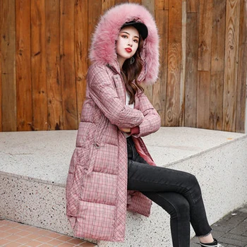 Haine de bumbac pentru Femei Îmbrăcăminte de Iarnă 2020 Nou Bumbac căptușit coreean Liber Mid-lungime Peste genunchi Bumbac Captusit Haina L464