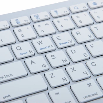LuazON keyboard, wireless, mut, compact, subțire, 78 chei, bluetooth, alb 2557163