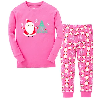 Crăciun Copii Pijamale Toamna Fete Baieti Pijamale Pijamale Copii Haine pentru Sugari, Desene animate Seturi de Pijama din Bumbac pentru Copii Pijamale