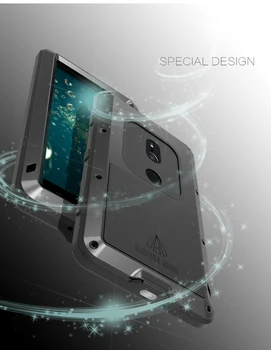 Dragostea Mei Caz Puternic Pentru Sony Xperia XZ2 Șoc Murdărie Dovada de Apă de Metal Armor Acoperi Caz de Telefon pentru Sony Xperia XZ2 Caz Compact