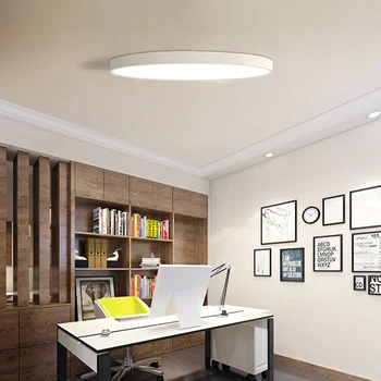 DX ultra-subțire rotund LED-uri de iluminat de tavan tavan lămpi pentru camera de zi candelabre Tavan pentru sala moderne lampă de plafon