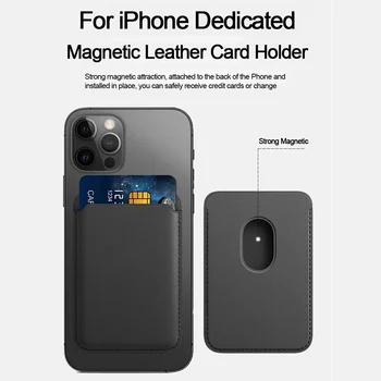 Caz Magnetic Slot Geanta Pentru iPhone 12 Pro Max 12 Mini Silicon Magnetic Moda Portofel Incarcator Card Titularul de Telefon Mobil Bag Cardul