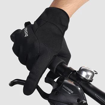 BOODUN de iarnă în aer liber windproof non-alunecare de cald mănuși full-deget touch ecran mănuși de ciclism MTB echipamente de ciclism