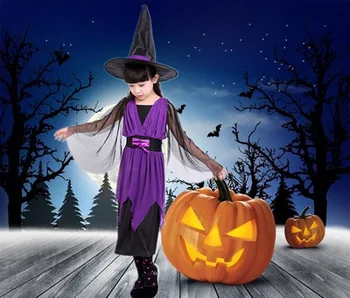 Halloween Fata de Copil Vrăjitoare, Vampir Costum Cosplay Copii Petrecere Printesa Cosplay Haine pentru Fetita Cadouri de Craciun