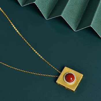 Amorita boutique Zircon placat bratara set în roșu natural formă de picătură de apă