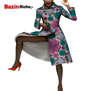 Femei Sacou Casual din Africa Paltoane Șanț Doamna Dashiki Straturi de Imprimare Batic de sex Feminin Africa de Îmbrăcăminte Canadiană Personaliza WY5177