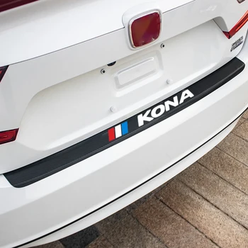 Pentru Hyundai KONA 2019 2020 Accesorii Noi din Fibra de Carbon Auto Bara Spate Portbagaj Garda Placa de Film Protejate din Piele Autocolante, Decalcomanii