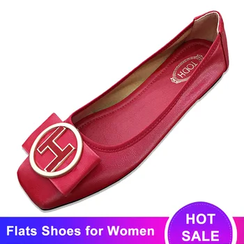 FamtiYaa Elegant Pantofi Plat pentru Femei de Vară 2020 Dulce Femeie Mocasini, Balerini Pantofi Doamnelor Respirabil Încălțăminte Pantofi
