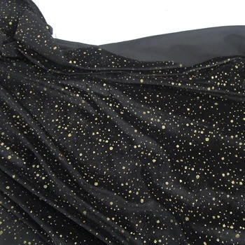 INS FIERBINTE 90 cm*145 cm Islam catifea-stretch tesatura bronz material de imprimare franceză rochie de seara tesatura de cusut țesut