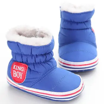 0-18M Casual de Iarna pentru Copii Pantofi de Cald Cizme de Zapada Pantofi de Cald Copil de Brand Tesatura de Bumbac Cizme