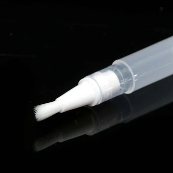 5pcs 3ml Gol Cuticula Ulei Recipient Tub Transparent de Unghii Tratament Container Cosmetice lac de Unghii de Plastic, Pixuri cu Perie