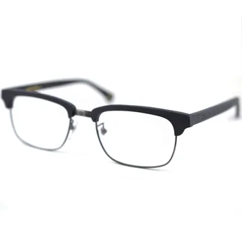 2019 Nou Designer de Om Ochelari Rame Optice baza de Prescriptie medicala Reteta Lemn Metal Pătrat Ochelari Cadru obiectiv Clar Eyeware Ochi de Sticlă