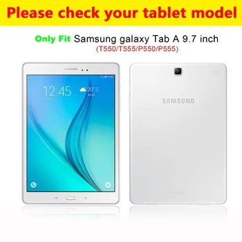 Oraș 3D Pictura PU Piele Caz Pentru Samsung Galaxy Tab a 9.7 SM-T550 T555 P550 P555 9.7 inch Comprimat caz de Protecție+film+pen