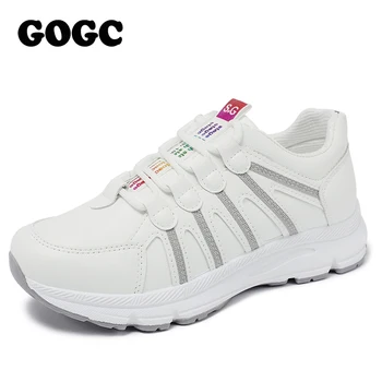 GOGC Femei Indesata Adidasi Platforma 5cm Talpa Groasă Doamnelor Casual Vulcaniza Pantofi Web Tată celebru de moda de sex feminin Adidași G6805