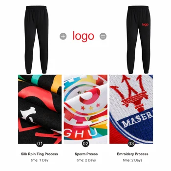 YOTEE 2019 moda bumbac pantaloni de trening îngroșarea lână personal compania grup ieftine Wei pantaloni LOGO-ul personalizat de trening