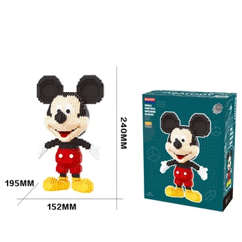 Disney 1891pcs+ Mini Blocuri de Desene animate Mickey Mouse Cifrele de Acțiune Diamant Caramida Diy Jucării Educative Pentru Copii de Cadou