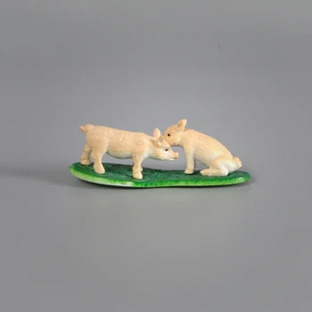 12buc/set Mini Ferma de Animale, Figurine, Cal, Pisică, Câine, Oaie, Pui de Rață de Modele de Pășune Figurine Copii Edcational Jucarii