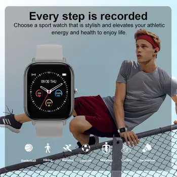 P8 Bluetooth Ceas Inteligent Ecran Tactil Complet de Fitness Tracker Heart Rate Monitor Somn 1.4 inch IP67 rezistent la apa Bărbați Femei Sport Band