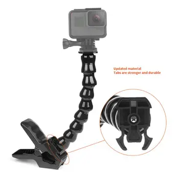 Portabil Jaws Flex Clamp Mount pentru GoPro Hero 7/6/5/4/5/3/2/1 Xiaomi Yi 4k SJCAM SJ4000 M10 C30 H9 H9r de Acțiune aparat de Fotografiat Accesorii