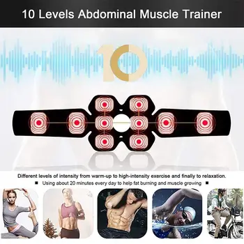 Stimulator muscular Abdominal Brațul de Fitness Total Abs Trainer EMS Mașină de Presă USB Acuzat sală de Gimnastică Acasă Echipamente