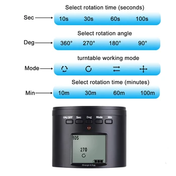 Inteligent Multifuncțional Timp Roating Adaptor de Montare Pentru Gopro Erou Max 9 8 7 6 5 Iphone DJI OSMO XiaoYI Insta360 R Accesoriu Camera