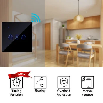 Smart Home WiFi Electrice atinge cortina Jaluzele întrerupător Ewelink APLICAȚIA Control Vocal prin Alexa Echo Mecanice Limita de Jaluzele cu Motor