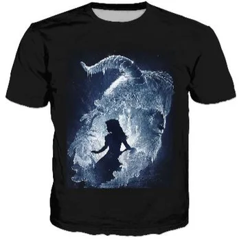 Unisex de Vară de Înaltă Calitate Crewneck frumoasa Si ia 3D T-Shirt Casual Fată Teuri La Belle tricou Hipster Hip Hop Utilaje