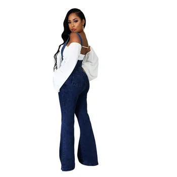 Femeile Flare Jeans Cu Talie Înaltă Calitate Curea Casual, Skinny Jeans Strech Salopete Pantaloni Livrare Gratuita En-Gros De Dropshipping