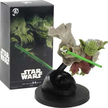 15cm Maestrul Yoda cu Sabia Jedi Knight Versiune de Luptă de Acțiune Figura PVC Model Jucarii Cadou pentru Copii