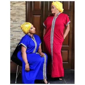 African Rochii Pentru Femei De Vară Mâneci Scurte Moda Broderie Maxi Rochie Lunga Africa Dashiki Rochie Vintage Vestidos