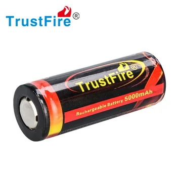 Acumulator TrustFire 3.7 V Li-ion Acumulator 26650 5000mah baterie Litiu Baterii Cu PCB Protejate de Bord pentru Lanterna LED-uri