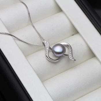 Nunta Vintage Colier De Perle Pentru Femei Black Pearl Moda Design Natural Pearl Bijuterii Coliere De Perle & Pandantiv