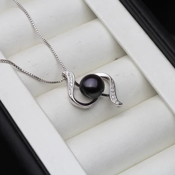 Nunta Vintage Colier De Perle Pentru Femei Black Pearl Moda Design Natural Pearl Bijuterii Coliere De Perle & Pandantiv