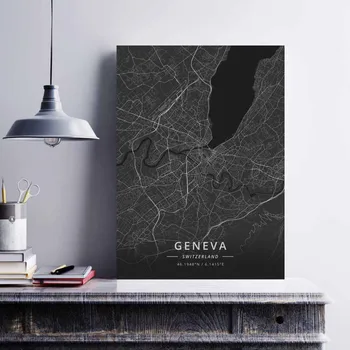 Berna, Geneva, Lugano St Gallen, Zurich, Elveția Poster