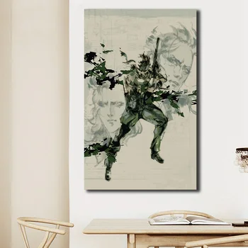 Metal Gear Solid 3 Snake Eva Seful De Perete De Arta Canvas Postere, Printuri Pictura Pe Perete Imagini Pentru Birou, Living Decor Acasă Giclee
