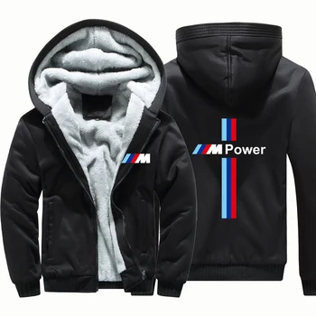 2020 BMW M Power Trening Gros de sex Masculin Hanorac Casual Moda de Înaltă Calitate Bărbați Hoodie Slim Iarna Uza Cald Jacke Îmbrăcăminte