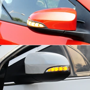 LED DRL Curge Partea din Spate-Oglinda retrovizoare Dinamic Turn Semnal de Lumină Lampă Pentru Toyota Vios Altis Yaris, Corolla Camry Accesorii