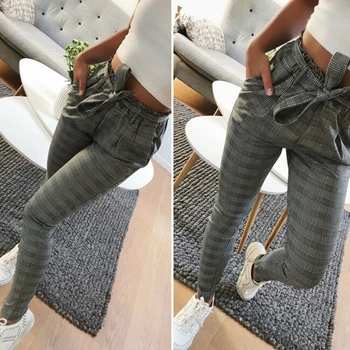 2020 Fierbinte de Vânzare cu Dungi OL Șifon Talie Mare Pantaloni Harem pentru Femei stringy tivi Vară Stil Casual Pantaloni Femei Pantaloni